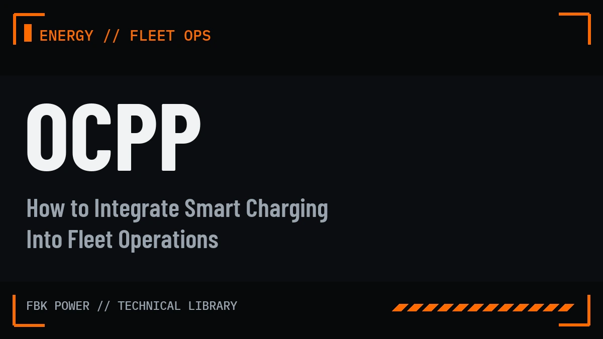 How to Integrate Smart Charging Into Fleet Operations